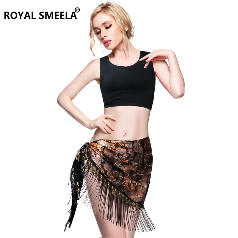 Embroidery Egypt belly dance hip scarf tassels Hip Scarves Tribal Belly dancing Belt Sexy sequin belly dance costume wear 9758