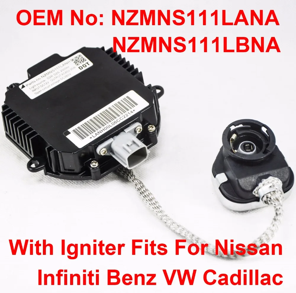 

2x 12V 35W D2R D2S OEM HID Xenon Headlight Ballast With Igniter Control Unit Car Part Number NZMNS111LANA For Nissan Infiniti