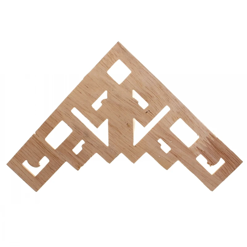 RUNBAZEF Decal Corner Frame Doors Furniture Woodcarving Decorative Wooden Figurines Wood Carved Applique Vintage Home Decor