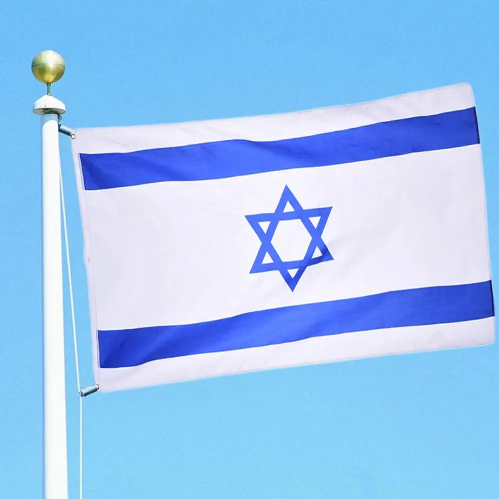 3*5 feet Israel flag polyester flag 90*150cm big banners Israeli flag Isreal flag banner for Festival Home Decoration