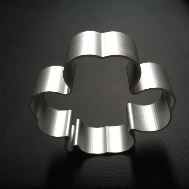 New aluminium alloy Four Leaf Clover shape cookie cutter cake mold