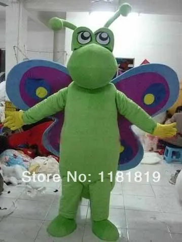 

MASCOT Purple Green Buttefly mascot costume custom fancy costume anime cosplay kits mascotte fancy dress carnival costume