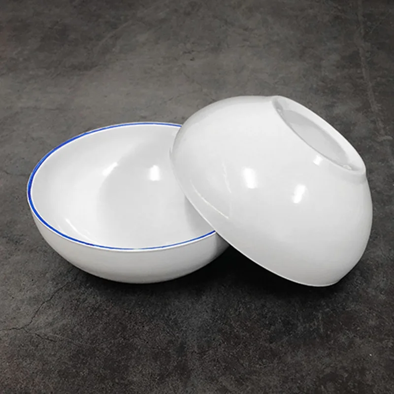 Water from Above Bowls (White,Dia 13.5*H5.5cm) Magic Tricks Stage Magia Empty Double Bowl of Water Magie Illusion Gimmick Props