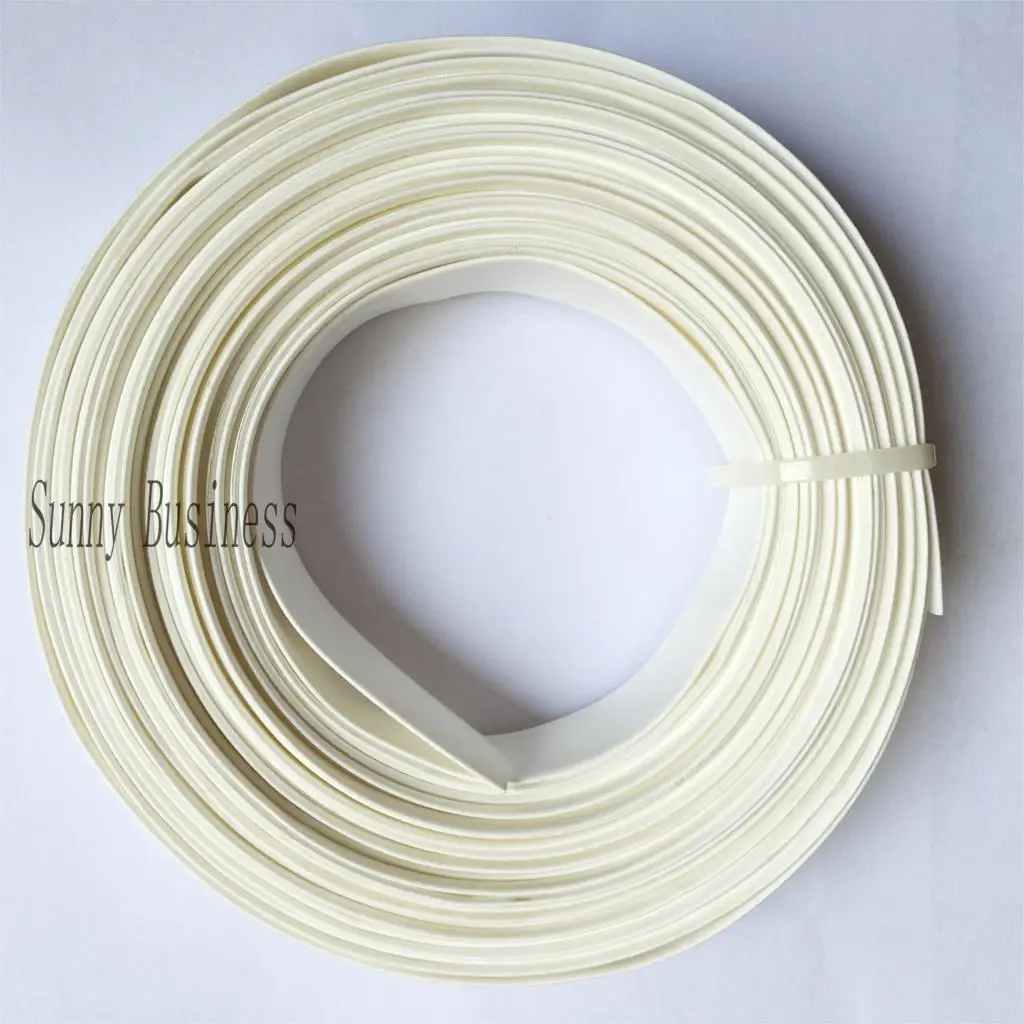 10meter/lot Heat Shrink Tubing Tube White Color 7mm 8mm 10mm 12mm 14mm 16mm 18mm