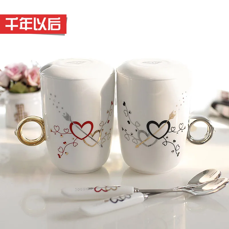 

Singles creative novelty cup couple rings male and female friends to send special birthday gift romantic practical items