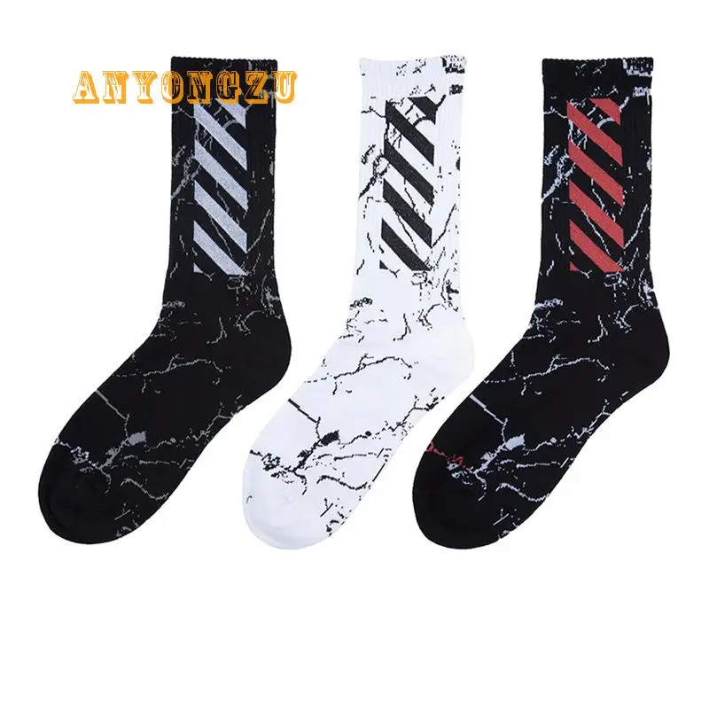 

Harajuku Style Skew Stripes Pure Cotton Socks Men And Women Sweat-absorbent Breathable Fashion Socks 3pair/lot