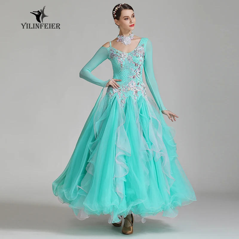 High-grade ballroom waltz dance dress ballroom dance competition dresses standard ballroom dancing clothes tango dres S7036