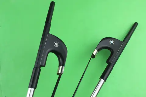 하이 퀄리티 독일 스타일 3/4 탄소 섬유 더블베이스 활, 검은 말 털, 1 개