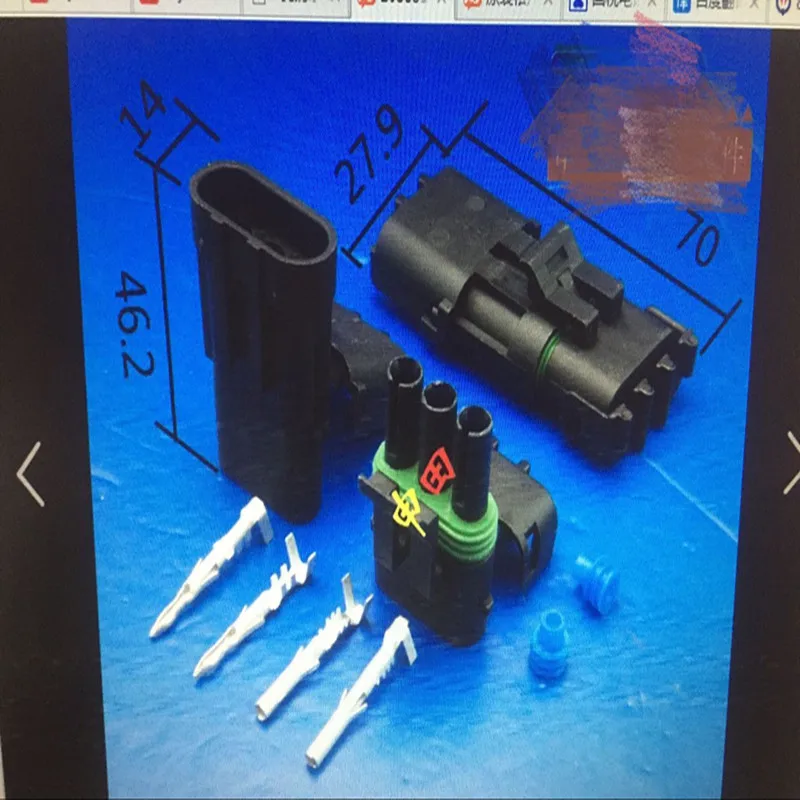 

DJ3031Y-2.5-11-21 Automobile connector, connector, 3 hole waterproof large current vehicle wiring harness plug new and original