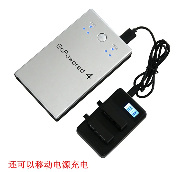 2Pcs Hero6 7 8 Hero 5 batterie + LCD Smart Display quantità di caricabatterie elettrico per GoPro Hero 7 5 6 Black Action Acceessories