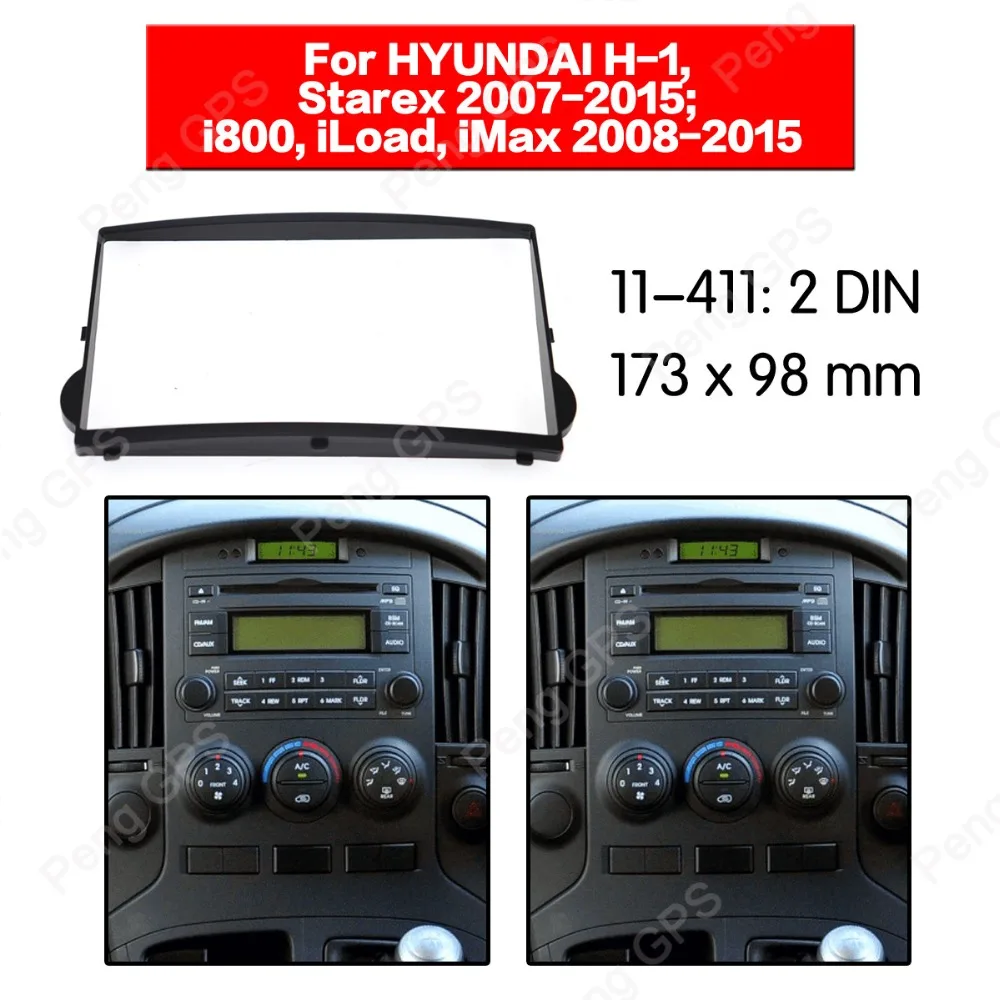 

2 din Car Radio stereo Fitting Fascia installation For HYUNDAI H-1 Starex i800 iLoad iMax 2007-2015 Fascias Mount Panel Bezel CD