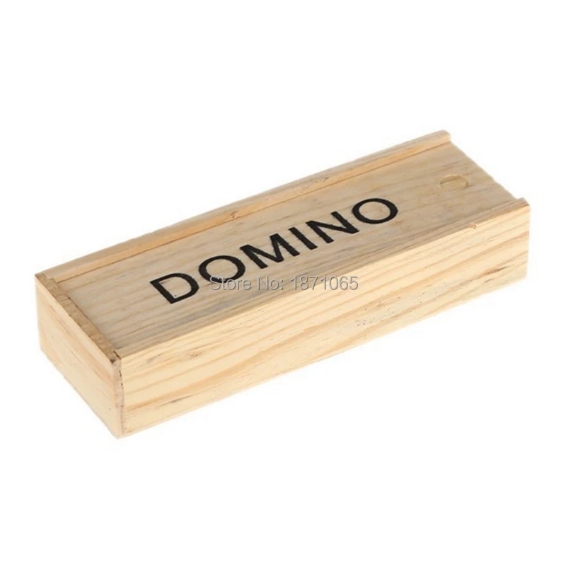 28 Pcs/Set Professional Domino Game Learning Education Children Toys Fun Board Standard Domino Blocks Game Gift With Wooden Box