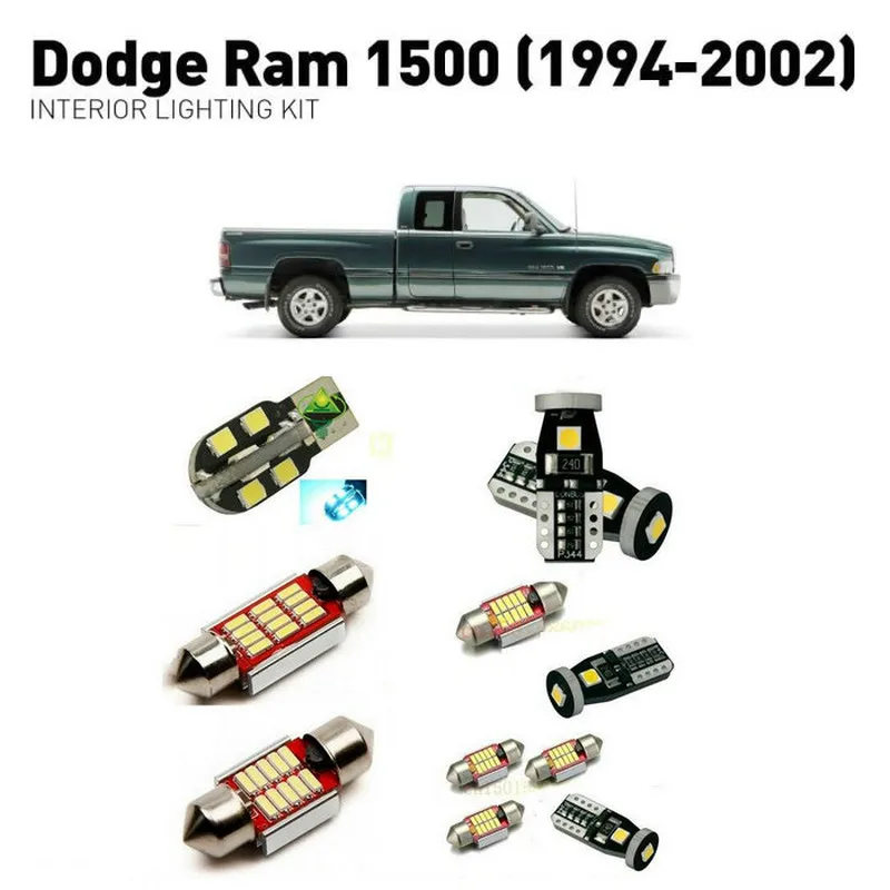 

Led interior lights For Dodge ram 1500 1994-2002 7pc Led Lights For Cars lighting kit automotive bulbs Canbus