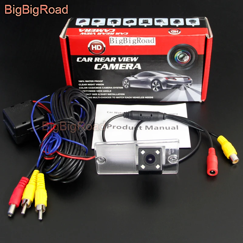 BigBigRoad لكيا نازا سورينتو MK1 2003 2004 2005 2006 2007 2008 سيارة الرؤية الخلفية احتياطية كاميرا لموقف السيارات مقاوم للماء للرؤية الليلية