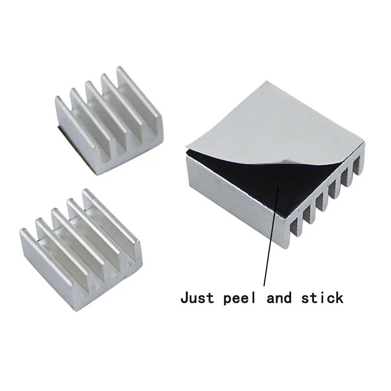 2 Sets/6pcs CPU RAM LAN Aluminum Heatsink Cooler,Mini PC Raspberry Pi 2, Raspberry Pi A A+, Raspberry Pi B B+ Radiator Cooling