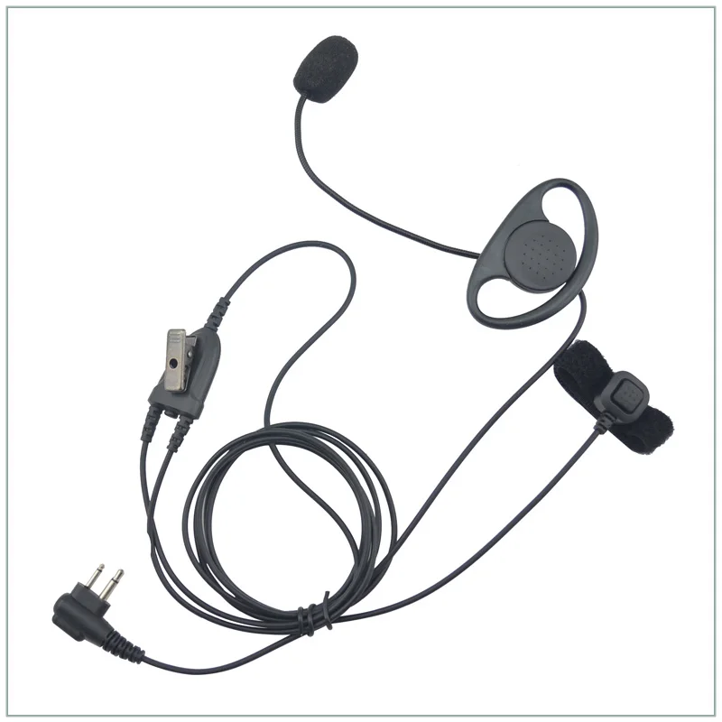 M Plug D Ring Pilot/ Motorcyle Handsfree with finger PTT for Motorola CP200 CT450 P040 GP68,Hytera TC-500, PX-508,Kirisun S780