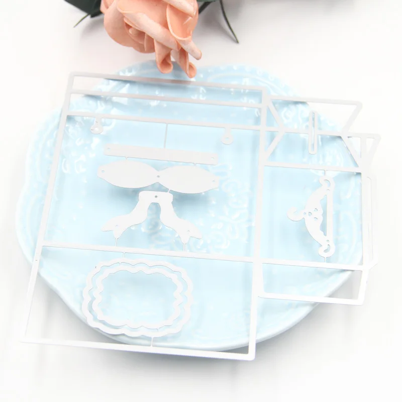 KLJUYP Luxury Handbag Metal Cutting Dies Stencils for DIY Scrapbooking Decorative Embossing DIY Paper Cards image 6
