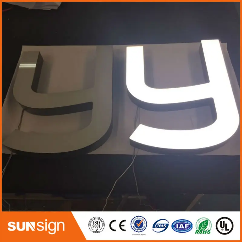 

high brightness led frontlit acrylic light words