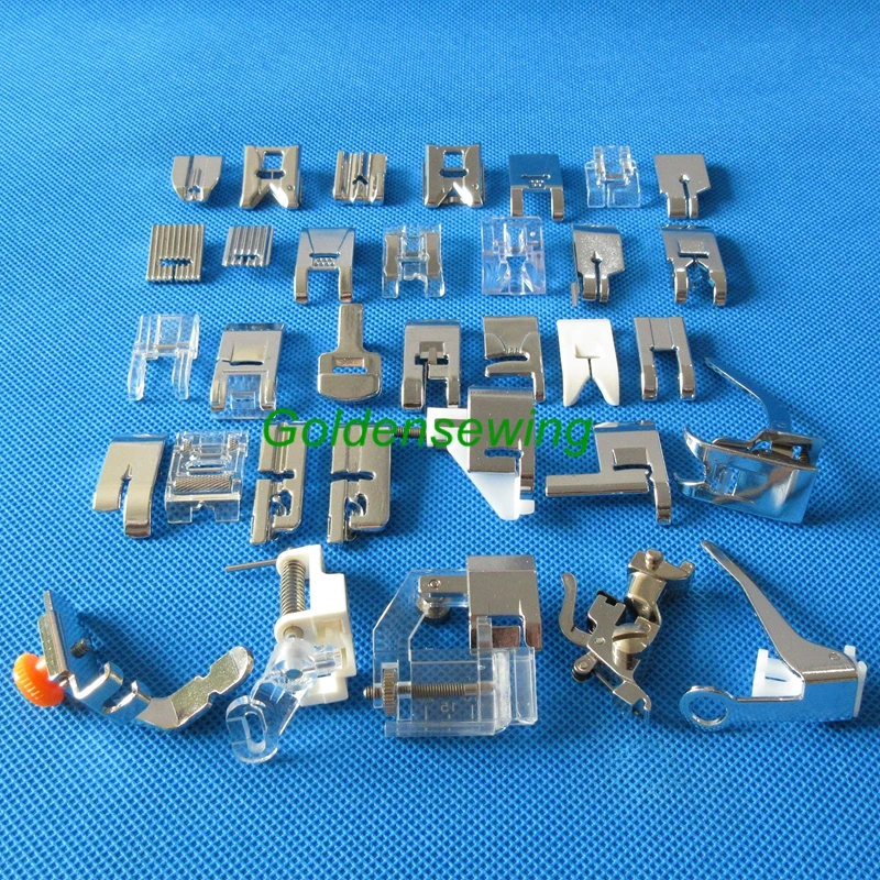 Plastic Box 34 PCS Presser Foot for BERNINA NEW Style Aurora Artista Activa 100