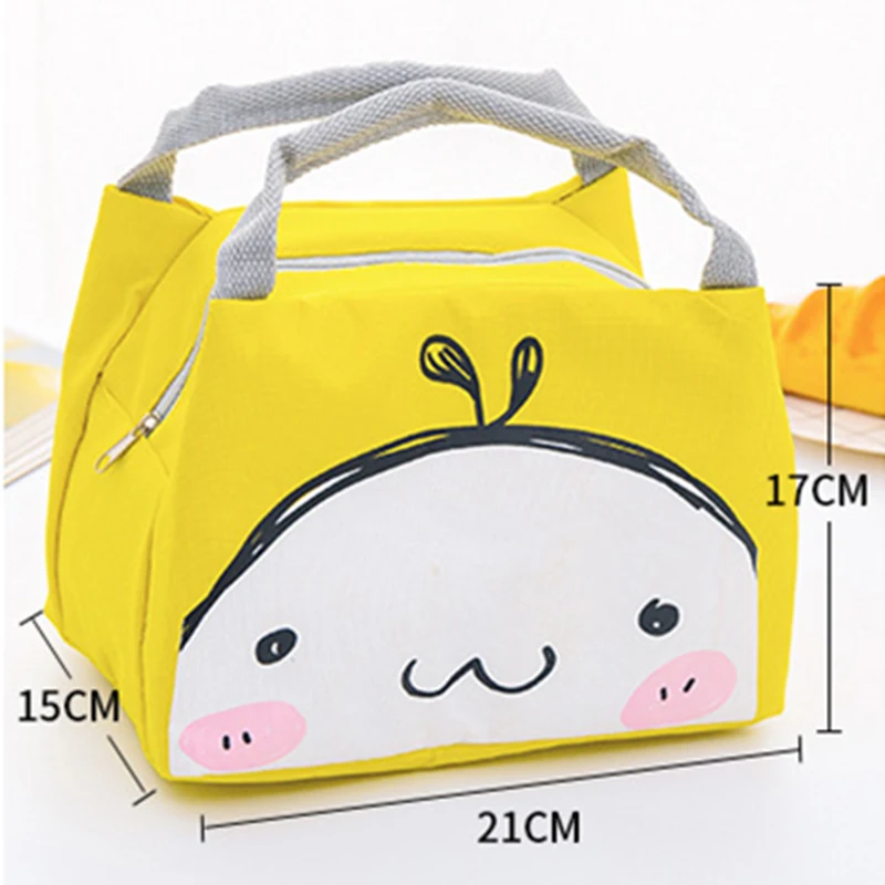 Baby Food Insulation Bag Portable Waterproof Thermal Oxford Lunch Bags Convenient Leisure Cute Cartoon Picnic Tote