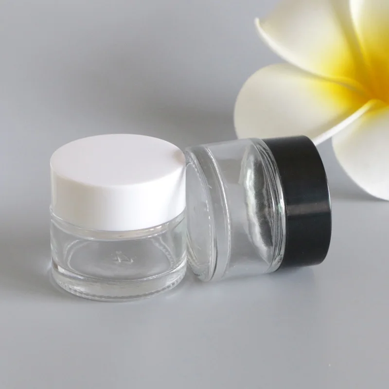 120 x 10G Frosting Glass Empty Hand Moisturizer Cream Pot Jar Eye Face Feet Sunscreen Cream Mask Container Body Lotion Packaging