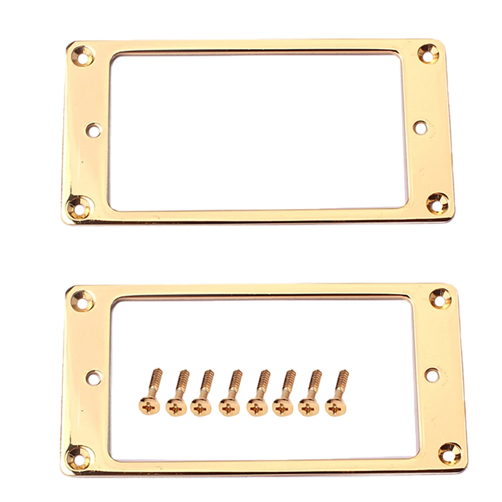 2pcs Humbucker Guitar Pickup anelli di montaggio Set Pickup Frame w/vite di montaggio per Pickup a doppia bobina per chitarra elettrica