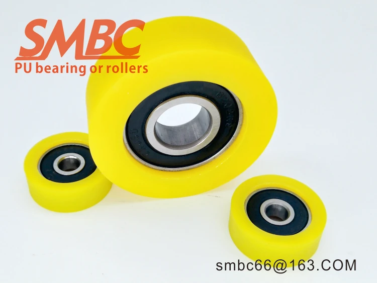 customized PU  product  Polyurethane coated wheel