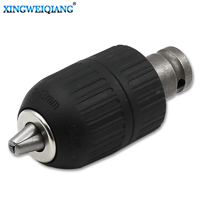 2-13mm 1/2 "20unf auto-travamento keyless mandril de broca auto apertar 1/2" adaptador de mandril de broca para conversão de chave de impacto 1/2-20unf