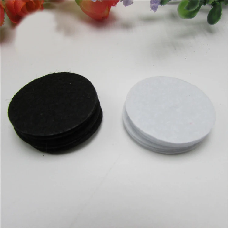 200 PCS DIY 2CM-4CM Round ellipse Felt circle fabric pads accessory patches Non-woven sew felt pads fabric flower accessories