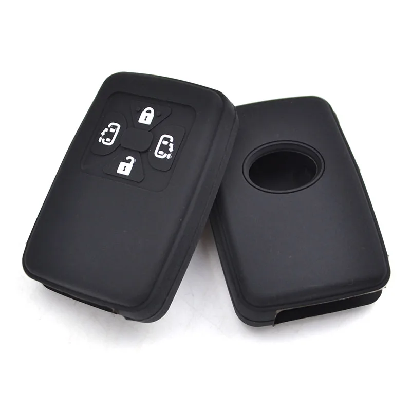 Silicone Car Key Case For Toyota Estima Alphard Vellfire Cover Keyless Remote Fob Shell Skin Keyring Key Chain Holder