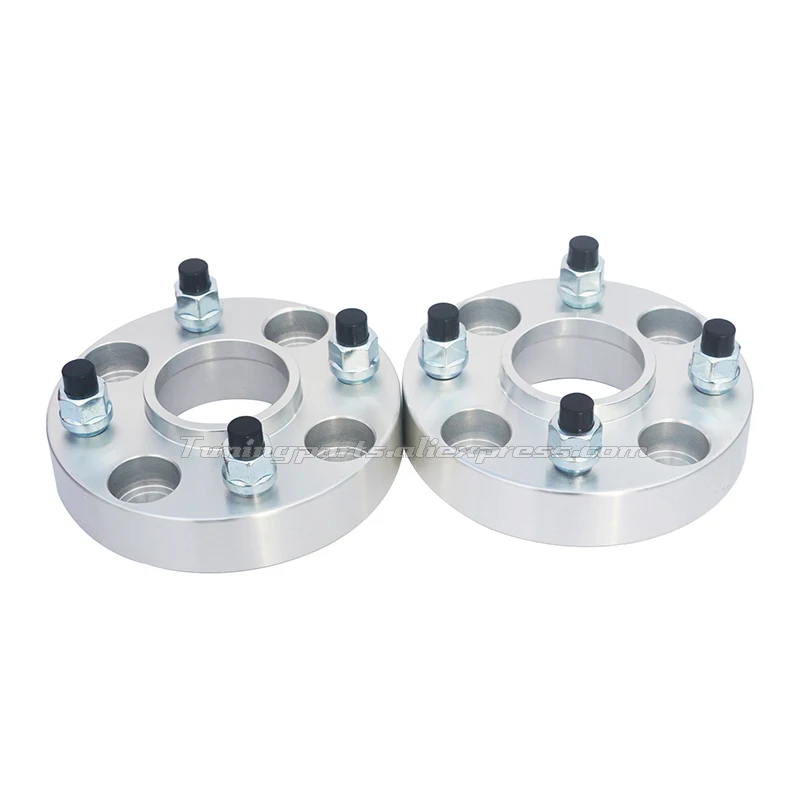 Aftermarket upgrade2pcs superb quality 25mmPCD4X100-60.1 12X1.25CarTyre Flange Wheel Spacer For Nissan Cube AD Bluebird Sylphy