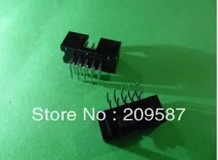 50x DC3 10 Pin Shrouded Male Header 2.54mm Right Angle