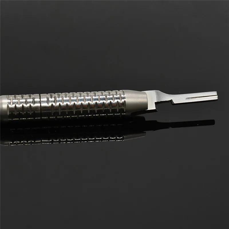 Dental Scalpel Handle Adjustable Surgical Operation Knife Handle Stainless steel Length 15cm 180 degree Rotation Oral implant