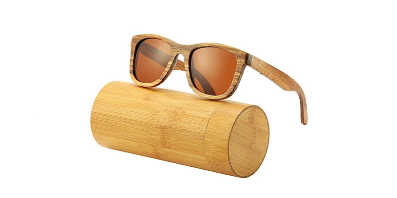 Een Swallow Retro Gepolariseerde Zebra Hout Zonnebril UV400 Luxe Brand Design Zonnebril Mannen Handgemaakte Houten Zonnebril Vrouwen
