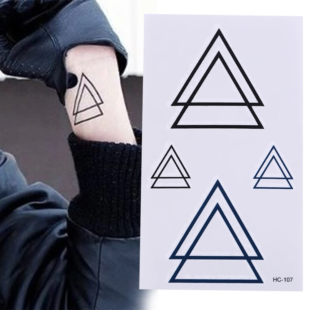 Great Geometric Temporary Tattoos Triangle Tattoos Unisex Body Tattoos Body Paint Waterproof Tattoos Modern Style