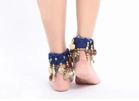 1 Cặp 2 Chiếc Nữ Múa Bụng Mắt Cá Chân Vòng Đeo Tay Vòng Tay Anklets Ấn Độ Giang Hồ Mắt Cá Chân Dây Chuyền Múa Bụng Phụ Kiện