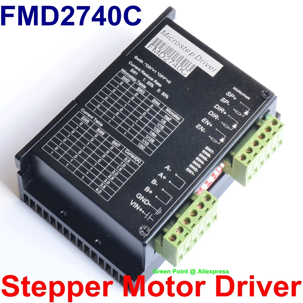 High Performance Stepper Motor Driver FMD2740C 40VDC/4A/128 Imput Electrical Signal TTL Compatibility For CNC Engraving Machine