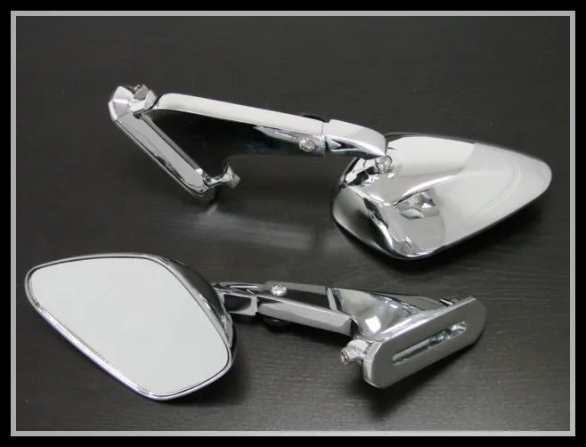 Sportbike Motorcycle New adjustable Ninja 500 ZX6 ZX9 ZX10 ZX12 Rg EXTENDABLE ARM CHROME BILLET MIRRORS  For Kawasaki