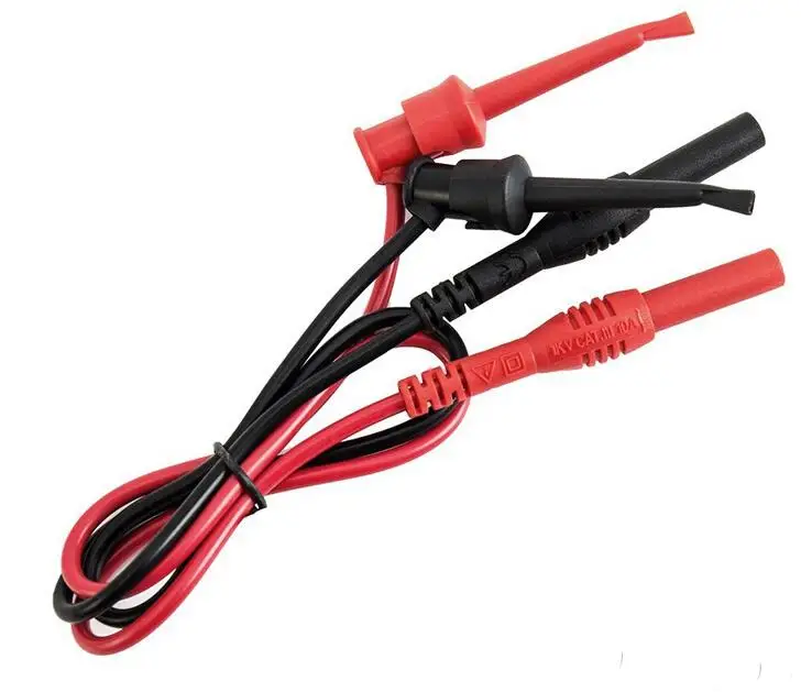 C18 New Banana Plug To Test Hook Clip Probe Cable For Multimeter Test Equipment