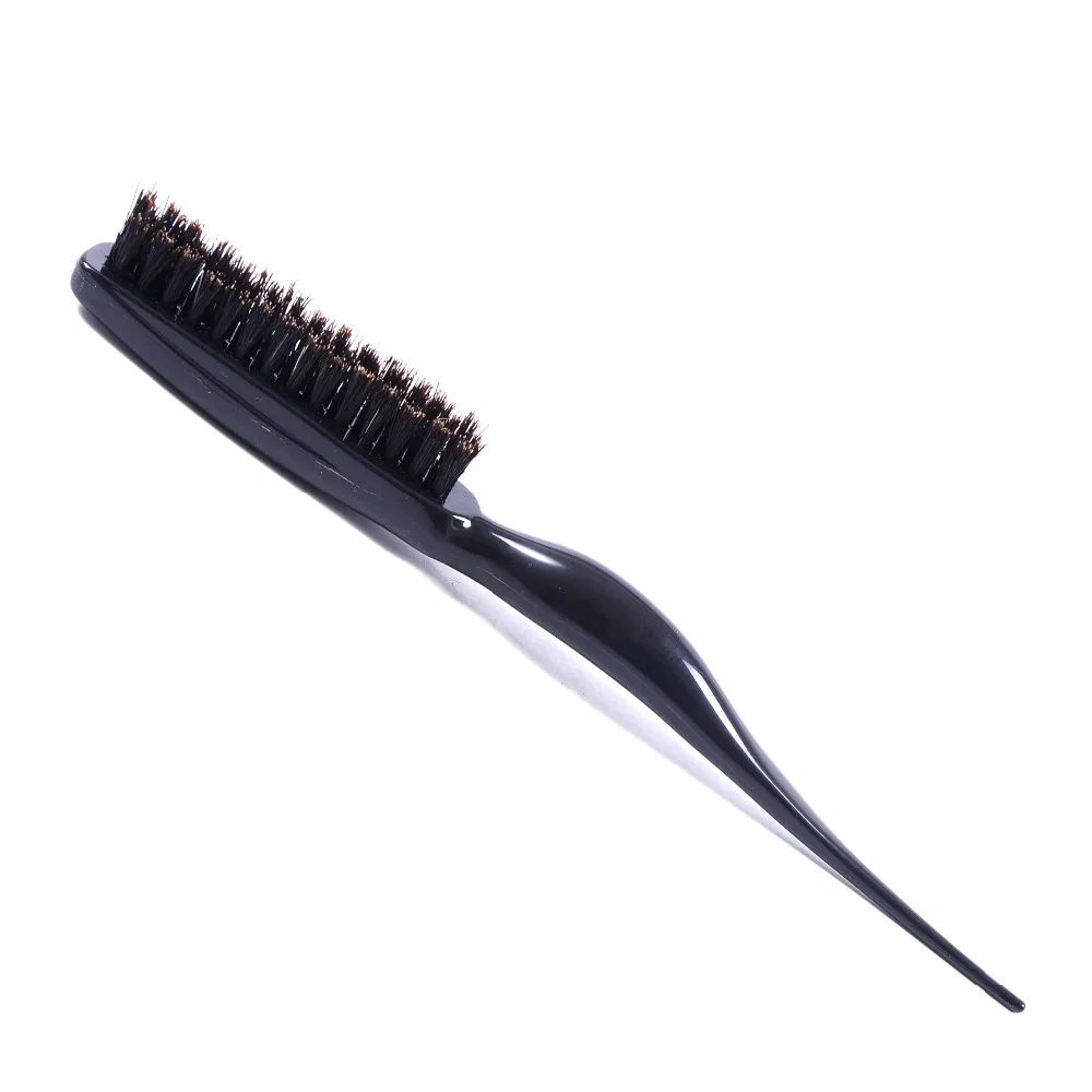 

Pro Salon Black Hair Brushes Comb Slim Line Teasing Combing Brush Styling Tools DIY Kit Professional Plastic Hairdressing Combs