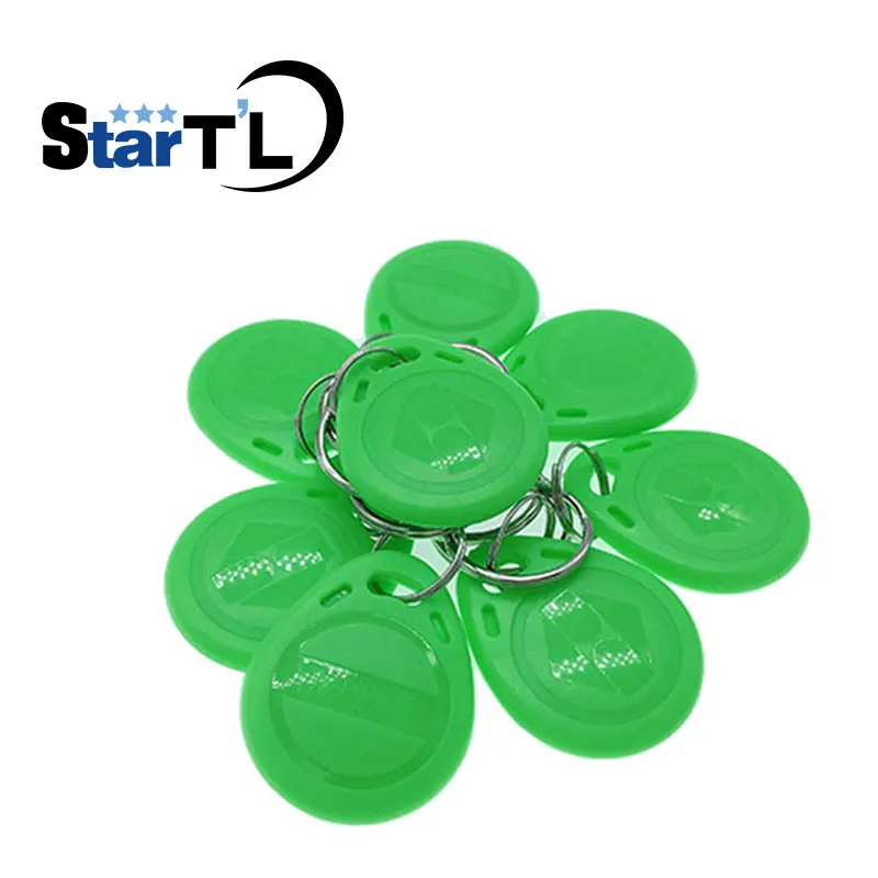 (10 pcs/lot) 125khz RFID Keyfobs Proximity Tags Key Token TK4100 Chip Keycard Read only Access key-chain Card for Access Control