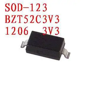 Zener diode  BZT52C3V3     SOD-123  3V3 100PCS