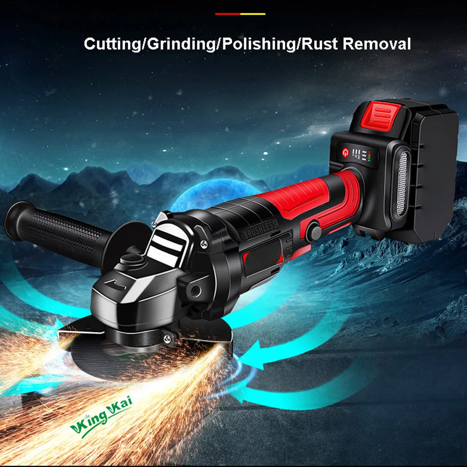 10000r/min Brushless Lunga Durata Cordless Hilti Elettrico Utensili elettrici Batteria Samsung Sabbia Smalto Angolo di Taglio Smerigliatrice