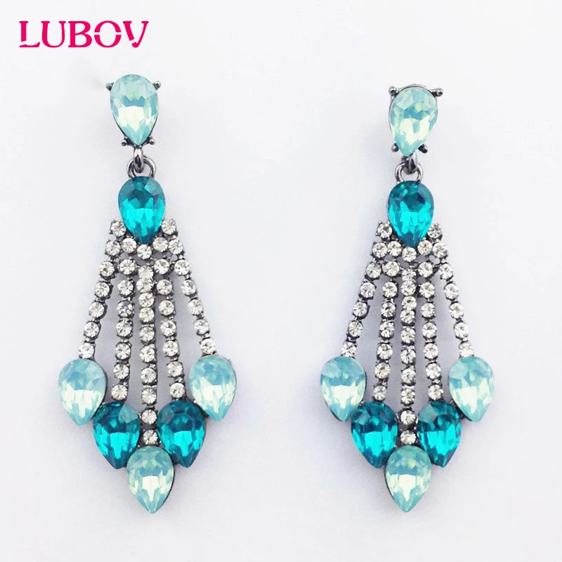 Colorful Special Off Christmas Gift Fashion Crystal Jewelry 2018 New Fashion Rhinestone Decoration Earrings for Women Girl