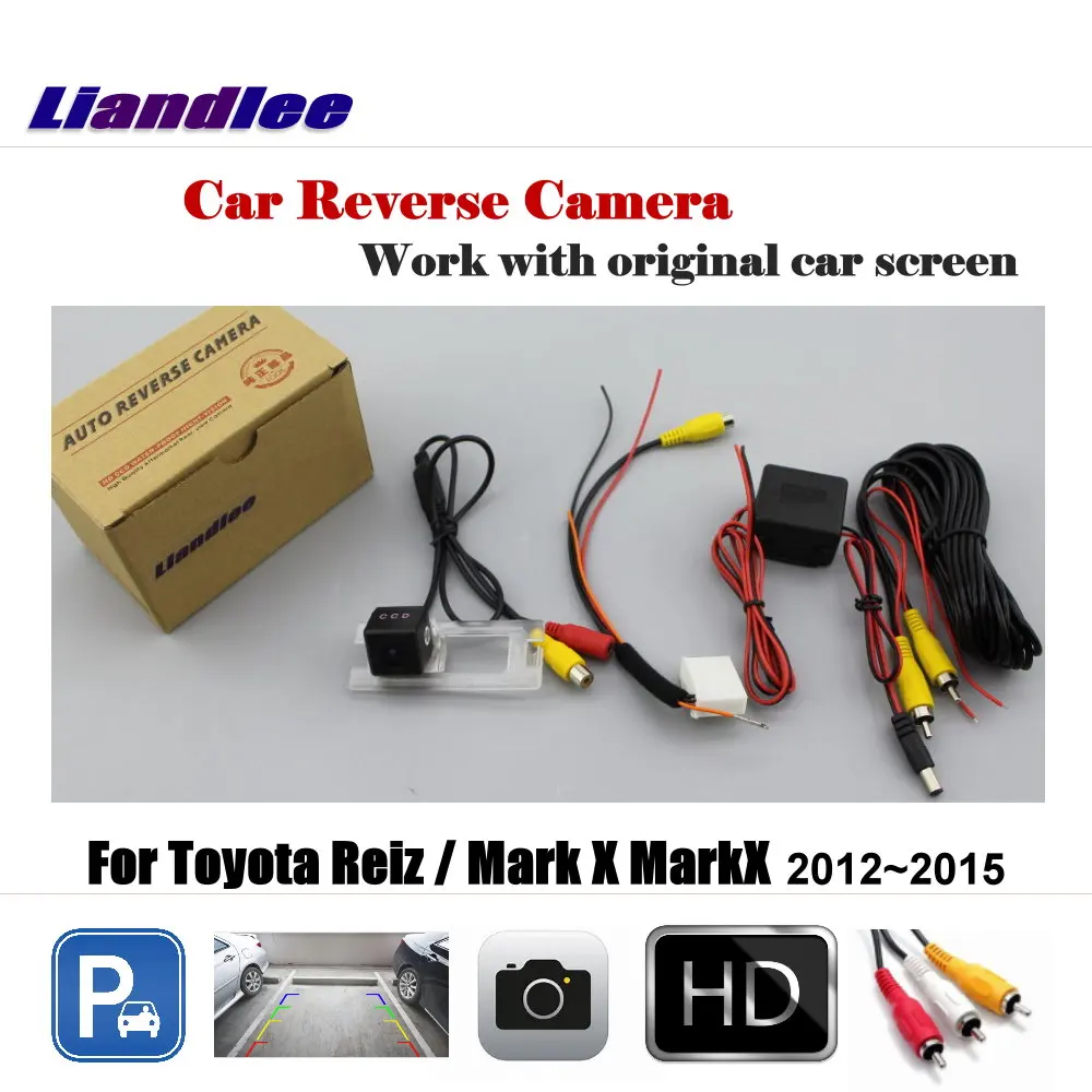 

For Toyota Reiz Mark X MarkX 2012-2015 Car Rearview Parking Camera Rear View Back AUTO HD CCD SONY OEM CAM With Adapter