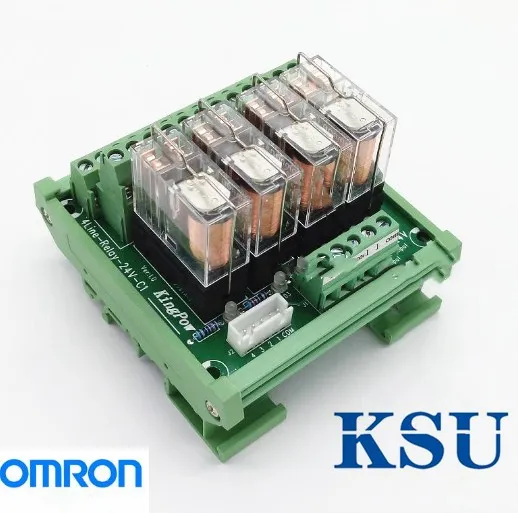 

4-way relay module multi-channel solid state relay plc amplifier board 5A DC 24V DC 12V NPN/PNP breakout