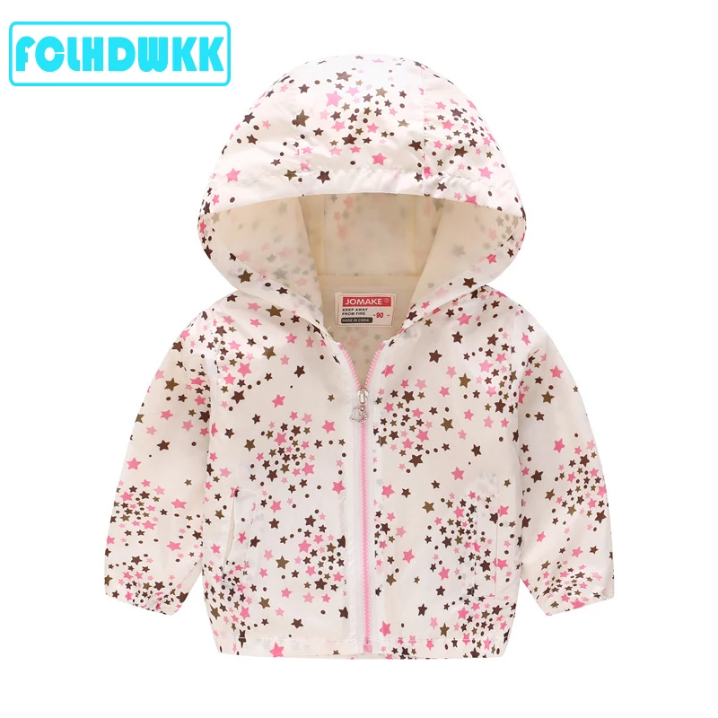 Spring summer Kids Clothes Boys Girls Jackets Children Hooded Windbreaker Infant Waterproof Hoodies Toddler Baby Coat For Kids