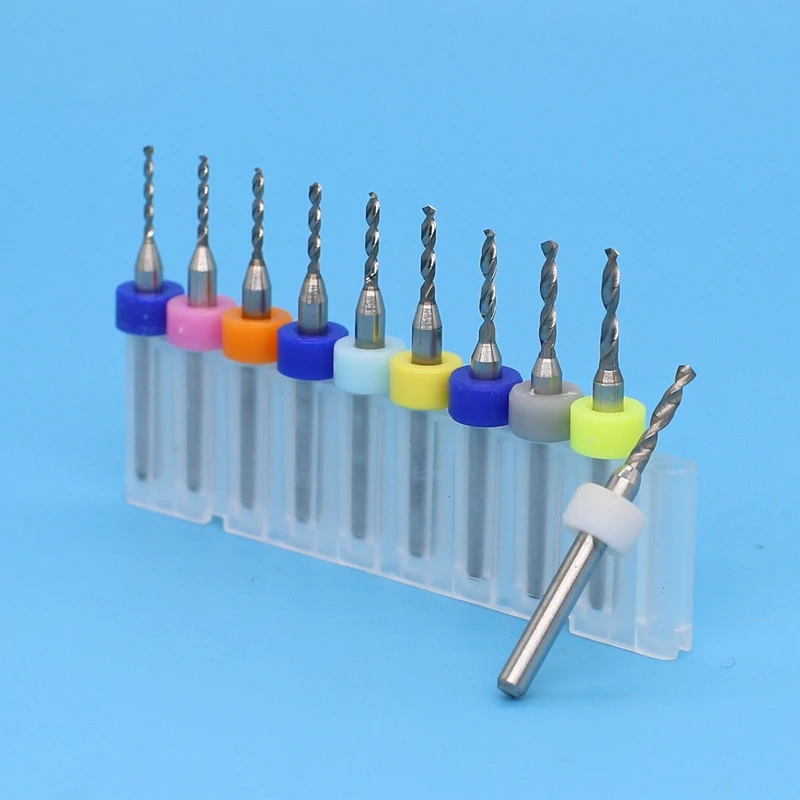 Tungsten carbide pcb drill bits micro 10pcs 1.1-2.0mm CNC router woodworking. Metal drill ,Printed circuit board drilling tool