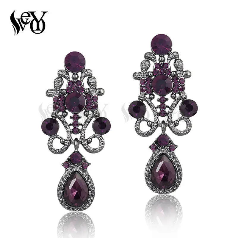 VEYO Rhinestone Drop Earring Classic Women\'s Vintage Luxury Earring For 2018 New Fashion Jewelry Accessories