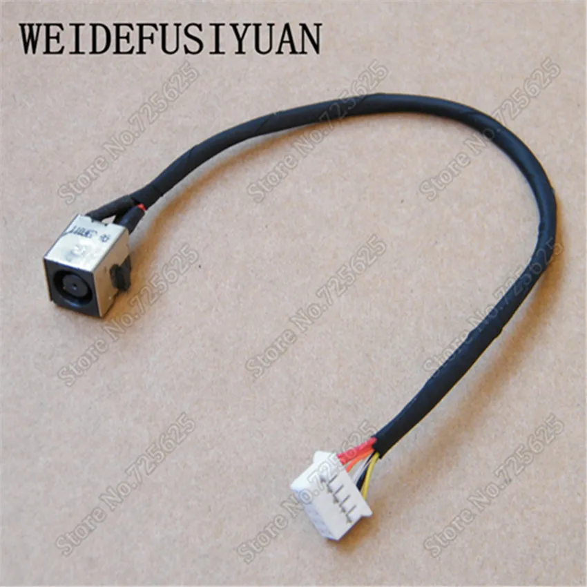 10pcs DC Power Jack with cable for HP EliteBook 8760W 8760P Laptop Power Jack Socket Connector Charging Port